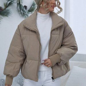 Zip-Up Puffer Jacket